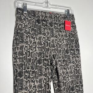 spanx jean-ish ankle leggings Snakeskin Taupe Skinny Jeans size M